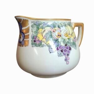 Vintage/Antique Limoges WG & Co Pitcher Hand Painted Art Nouveau 1891-1932 RARE